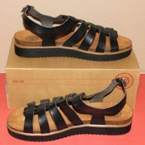 SO RIGG BLACK GLADIATOR SANDALS